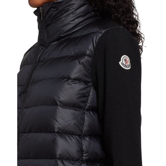 Moncler Long Down Knit Combo Jacket - Picture 6 of 16